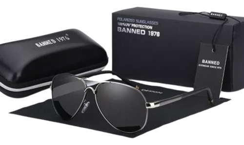 Gafas De Sol Aviador Polarizadas Hd Uv400 Banned Unisex