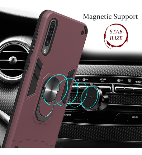 Funda Para Galaxy A50 A50s Y A30s Armor De Uso Rudo Anillo
