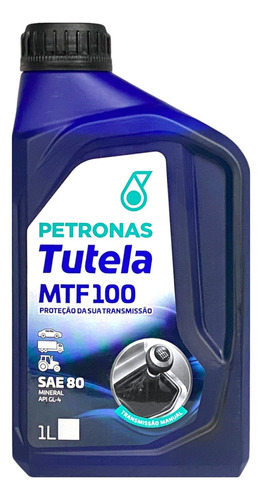 Óleo De Caixa Petronas Tutela Mtf 100 Sae 80 Api Gl-4 1l