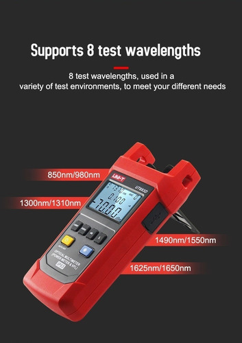 Power Meter Medidor De Potencia Óptica Ip65 Vfl Uni-t Ut693d