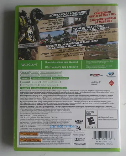 Mxgp The Official Motocross Game Xbox 360 Original Lacrado