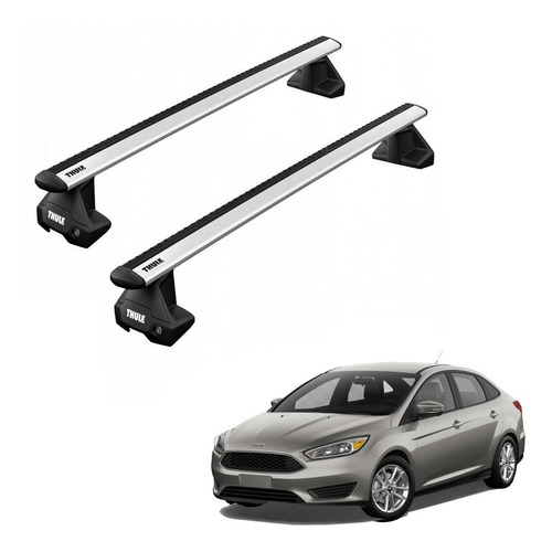 Rack Bagageiro Thule Evo Ford Focus Sedan 2013 Á 2019