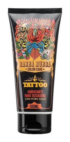 Color Care Hidratante De Tatuagens Filtro Solar Barba Rubra