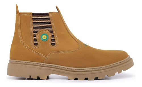 Bota John Deree En Cuero Original Ocre