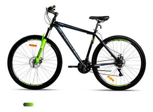Bicicleta Teknial Tarpan 200er M 29 Negro/verde Color Verde