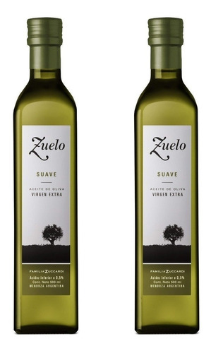 Aceite Oliva Zuelo Zuccardi Extra Virgen Suave X500cc X2u