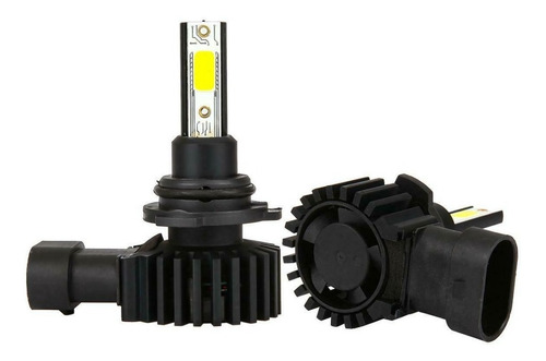 Set 2 Focos 9006 Hb4 Luz Led Cob Blanco Cristal 6000k 12v