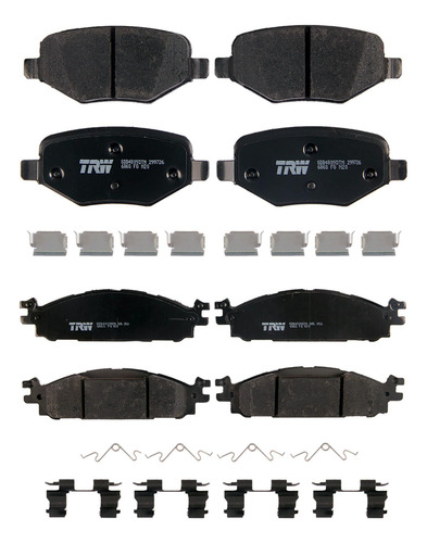 Balatas Del/tras P/ Ford Explorer Xlt Base 2011 2012 3.5 Trw
