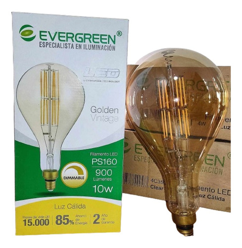 Foco Ever Green Led Dimmable Golden Ps160 10w