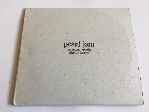 Pearl Jam Las Vegas Nevada October 22 2000 2 Cds Import. Usa