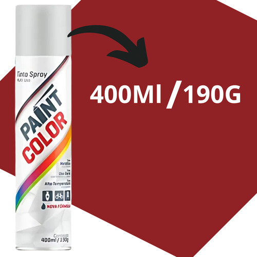 Tinta Spray Branco Brilhoso 4 Un. Uso Geral 400ml Cada