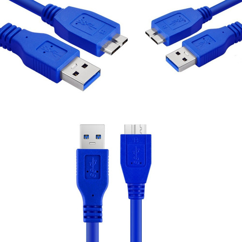 3 Piezas Cables Para Transferencia De Datos Disco Duro 3.0