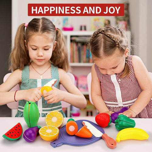 Set 26 Piezas De Corte Alimentos Para Niños Frutas, Verduras