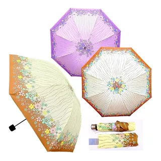 Paraguas Sombrillas Plegable Para Playa Lluvia Sol Retráctil