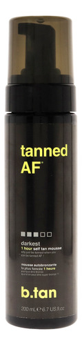 Crema Autobronceadora Tanned Af De B.tan Para Unisex, Mousse