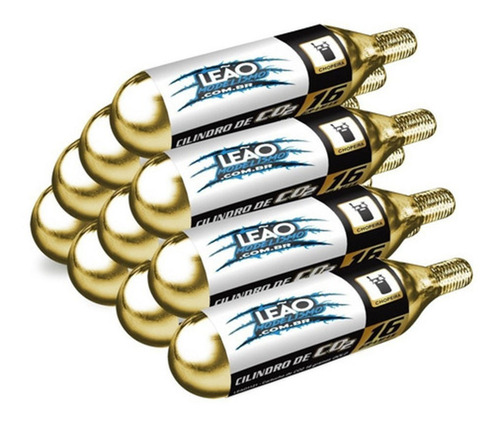 10 Cartucho De Co2 16g Para Chopeira Cerveja Gold Com Rosca