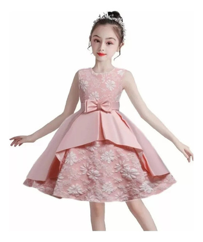 Vestido Para Niña Fiesta Bebé Elegante Princesa 3 A 12 Años