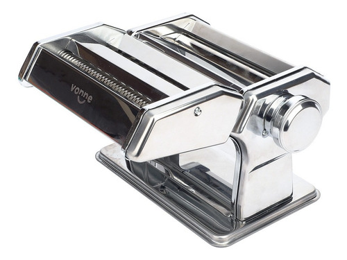 Imagen 3 de 10 de Maquina Pasta Sobadora Acero Inox. Vonne Fideos Cinta 15 Cm