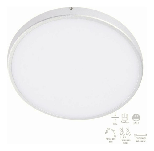 Tecnolite Downlight Led Empotrable, Bote Integral 12 Cm O