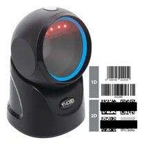 Comprar Lector Escáner De Códigos De Barras Omnidireccional Usb Con Base Color Negro Lectura Rápida Ideal Para Trabajo Pesado Códigos 1d, 2d Y Qr, Cable Usb, Compatible Con Todos Los Sistemas