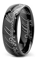 Comprar Anillo Unico Del Señor De Los Anillos Negro + Cadena Acero