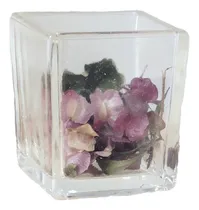 Comprar 10 Fanales Cuadrados De Vidrio Florero Y  Souveniers De  5x5