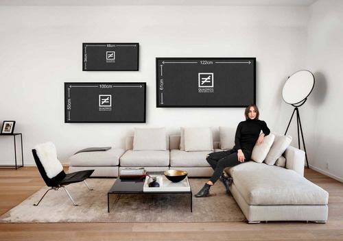 Imagem 4 de 4 de Quadro Decorativo 1 Milhão De Dólares 122x61cm Com Moldura