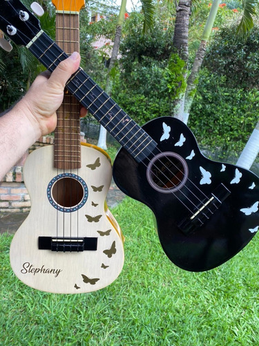 Ukeleles Acusticos Sopranos Color Miel +forro+tutorial+envio