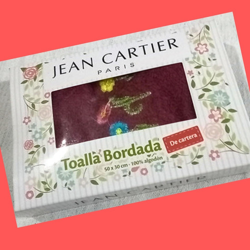 Toalla De Cartera Jean Cartier Bordada