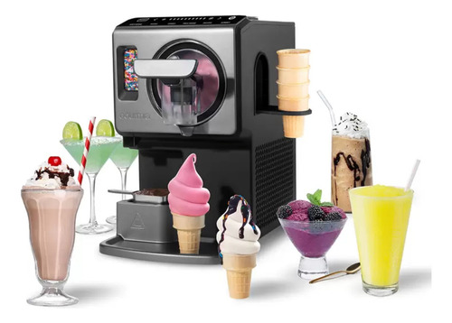 Gourmia, Máquina Para Hacer Helados, De 1.9 Litros Negro Y G Negro Gris 60 Hz