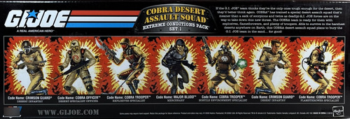 Cobra Desert Assault Squad Gi Joe Comandos Em Ação Hasbro