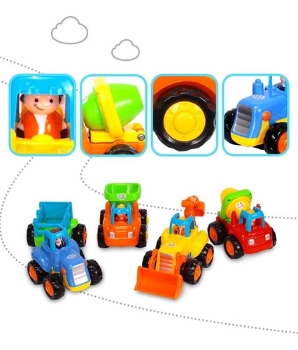 Berry President Juego De 4: Push And Go Educativo Temprano C