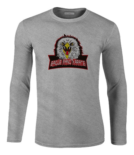 Camiseta Manga Larga Eagle Fang Karate Cobra Kai Hombre Ikl