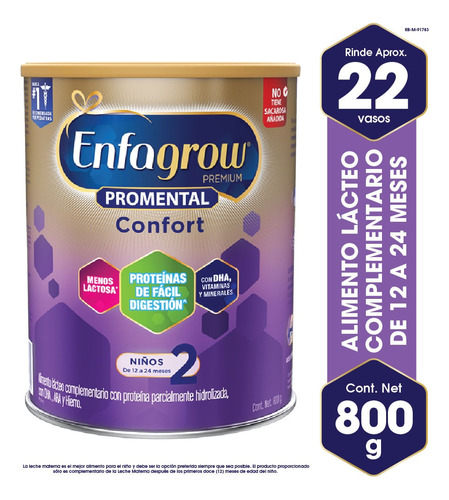 Formula Infantil Enfagrow Premium Confort 12-24m X 800g