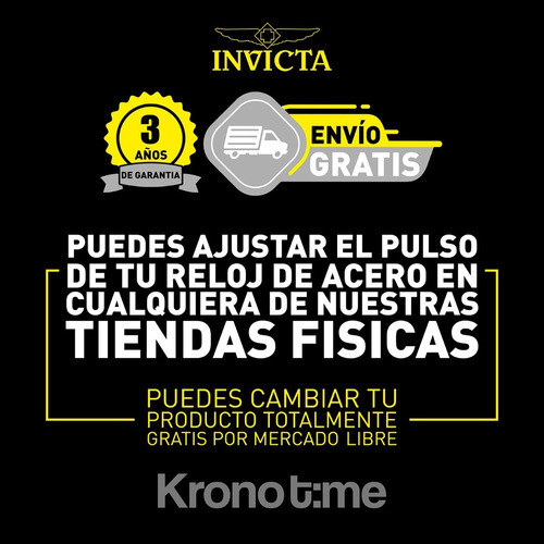 Relógio masculino Invicta Bolt Zeus - 53 mm, aço, preto (37189)