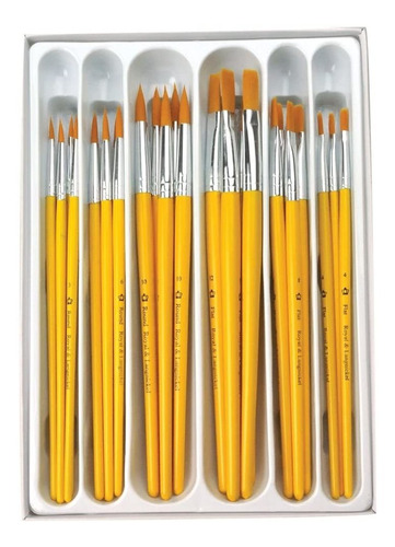 Royal Brush Rcvp-101 Taklon Hair Pinceles, Varios Tamaños (