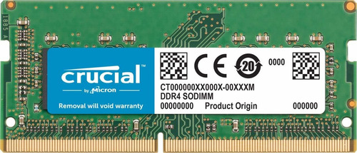 Memoria Crucial 8gb Ddr4 2666mhz Pc4-21300 Cl19 Sr X8 Sodimm