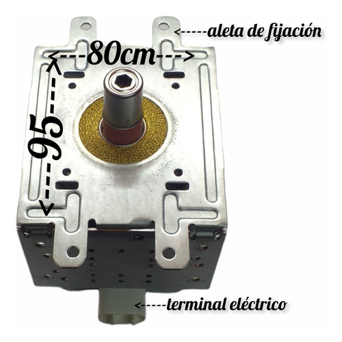Imagen 2 de 9 de Magnetron Repuesto Para Microondas ( Ver Fotos )