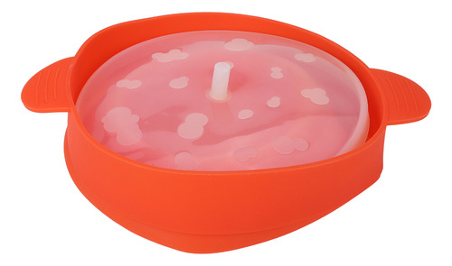 Zc Cubo De Silicona Rojo For Palomitas De Maíz Con Tapa For