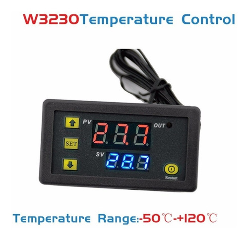 Imagen 3 de 5 de Controlador De Temperatura 12v Termostato + Sensor -50-120°c