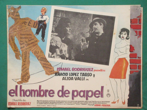 El Hombre De Papel Ignacio Lopez Tarso Orig Cartel De Cine 2