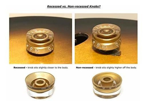 Forge Gold Top Hat Bell Knobs Para Guitarra Electrica