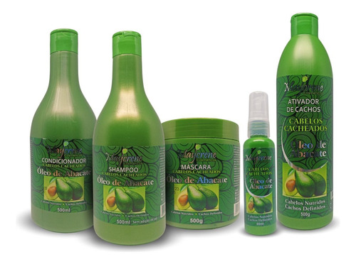 Kit Maycrene Óleo De Abacate  - 5 Prod - Nutrição Completa