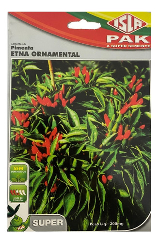 Sementes De Pimenta Etna Ornamental - 300mg De Sementes