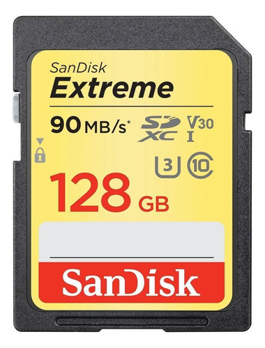 Tarjeta de memoria SanDisk SDSDXVF-128G-GNCIN  Extreme 128GB