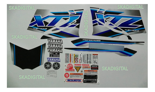 Kit Completo De Calcomanías Xtz 125 2018