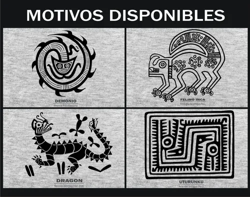 Remera Inca Hoja Coca, Chasqui, Inti, Ekeko, Tumi S Al Xxl