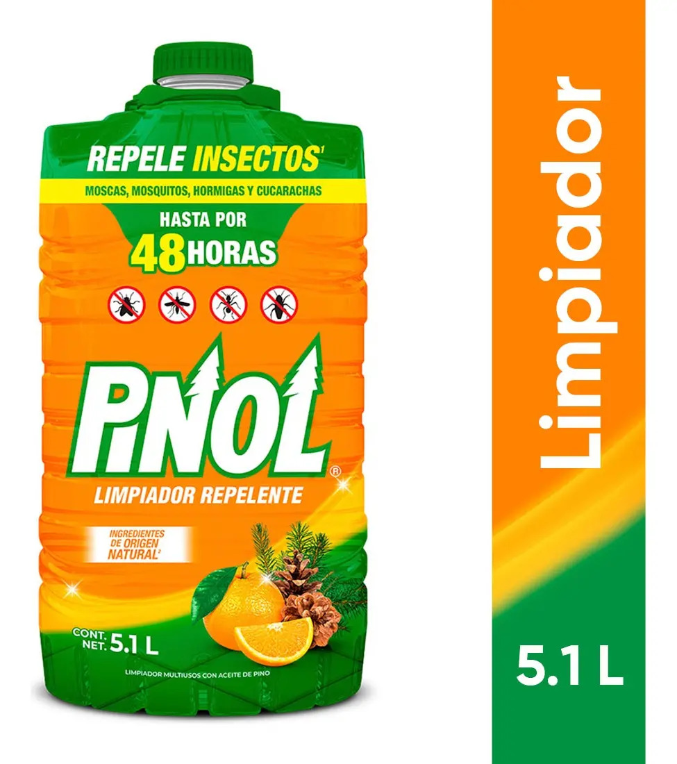 Pinol Limpiador Repelente De Insectos Multiusos 5.1l