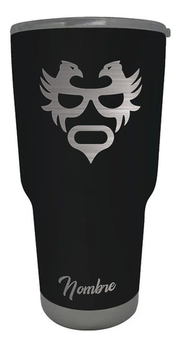 Termo 30 Oz Lucha Libre Guerrero Inca Grabado Láser Nombre