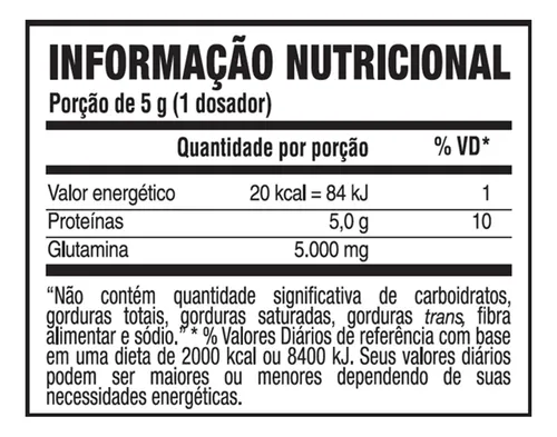 Suplemento probiótico de glutamina pura en polvo de L-glutamina en polvo de Professional Line en bote de 300 ml